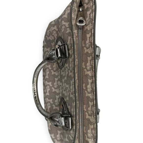 CELINE Handbag PVC Leather Gray Silver Auth bs17463 - Picture 3 of 11